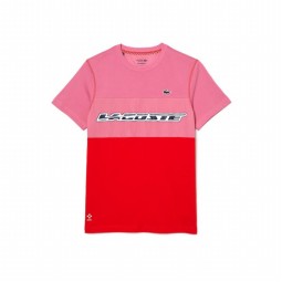 Lacoste Sport Medvedev Red T-shirt Pink