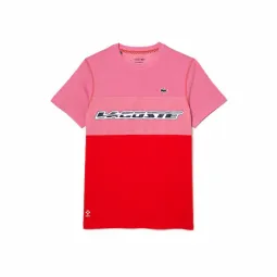 Lacoste Sport Medvedev Red T-shirt Pink