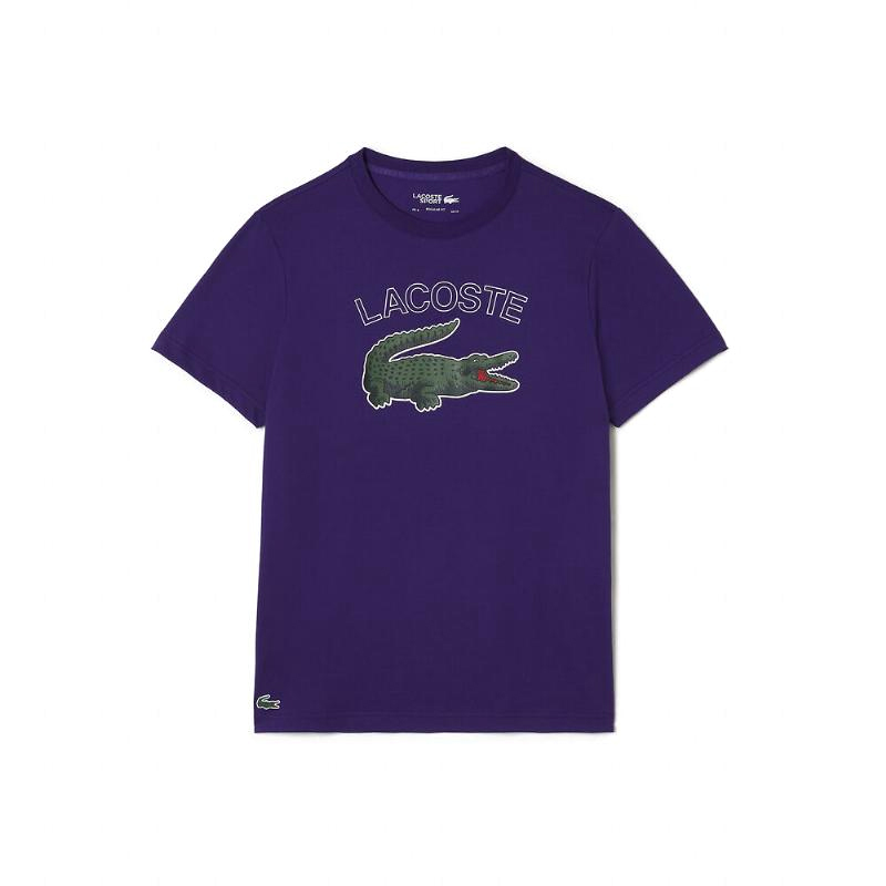 Camiseta Lacoste Sport Morado - Barata Oferta Outlet