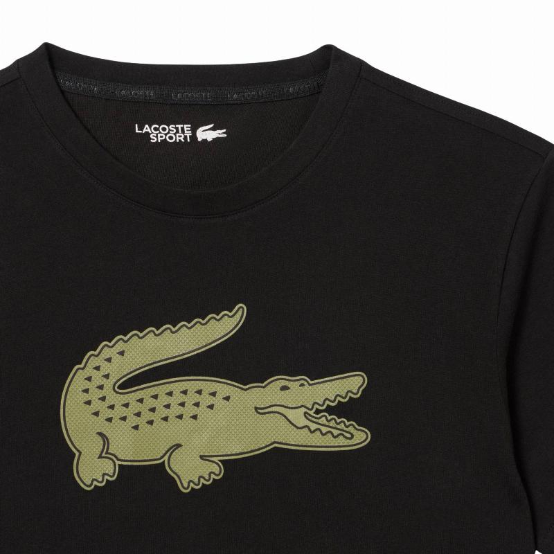 Lacoste Sport Black Khaki T-Shirt