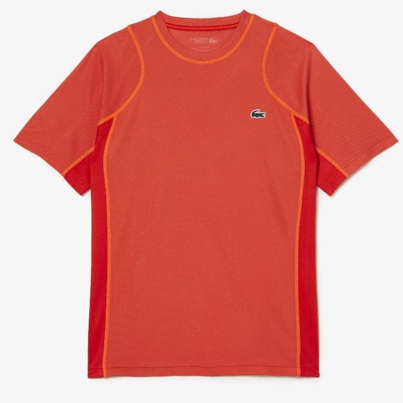 Camiseta Lacoste Sport Pique Naranja - Barata Oferta Outlet