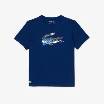Lacoste Sport Navy Blue Knit T-Shirt