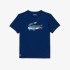 Lacoste Sport Navy Blue Knit T-Shirt