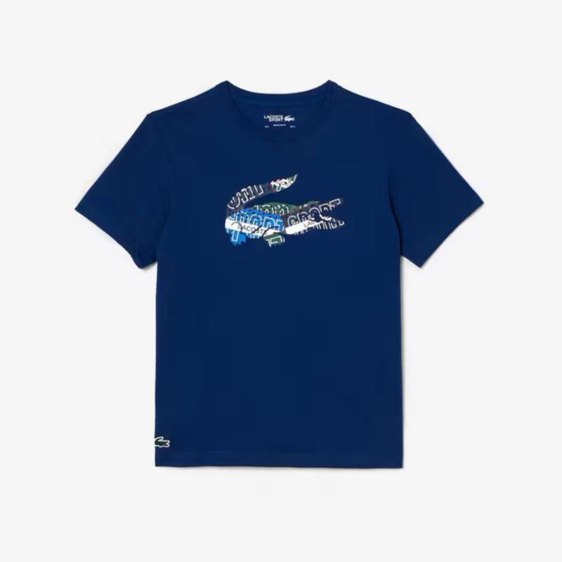 Lacoste Sport Navy Blue Knit T-Shirt