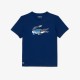Lacoste Sport Navy Blue Knit T-Shirt
