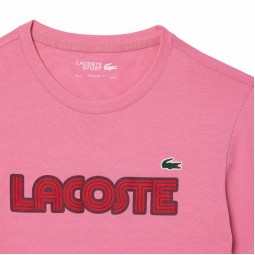 Lacoste Sport T-shirt Burgundy pink knit