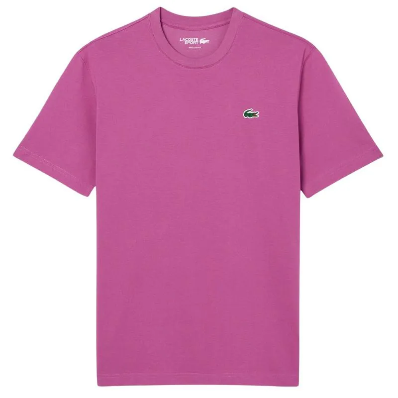 Lacoste Sport Regular Fit Mauve T-Shirt