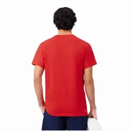 Lacoste Sport Red White T-Shirt