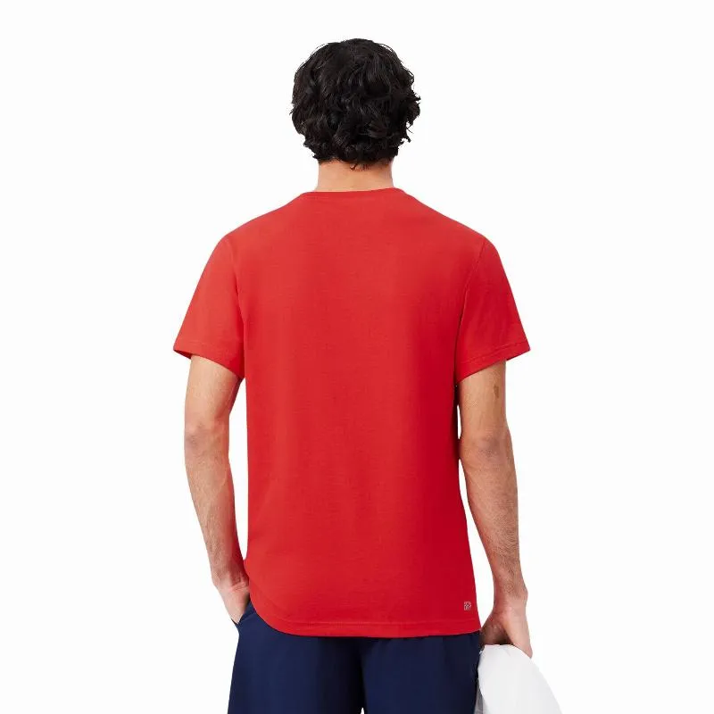 Lacoste Sport Red White T-Shirt