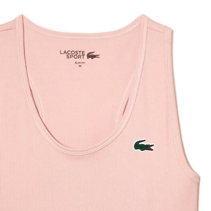 Camiseta Lacoste Sport Slim Fit Rosa Claro - Barata Oferta Outlet