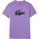 Camiseta Lacoste Sport Transpirable Morado Negro - Barata Oferta Outlet