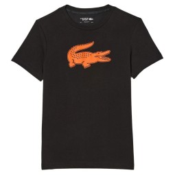 Lacoste Sport Breathable T-Shirt Black Orange