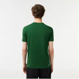 Camiseta Respiravel Lacoste Sport Verde Branco