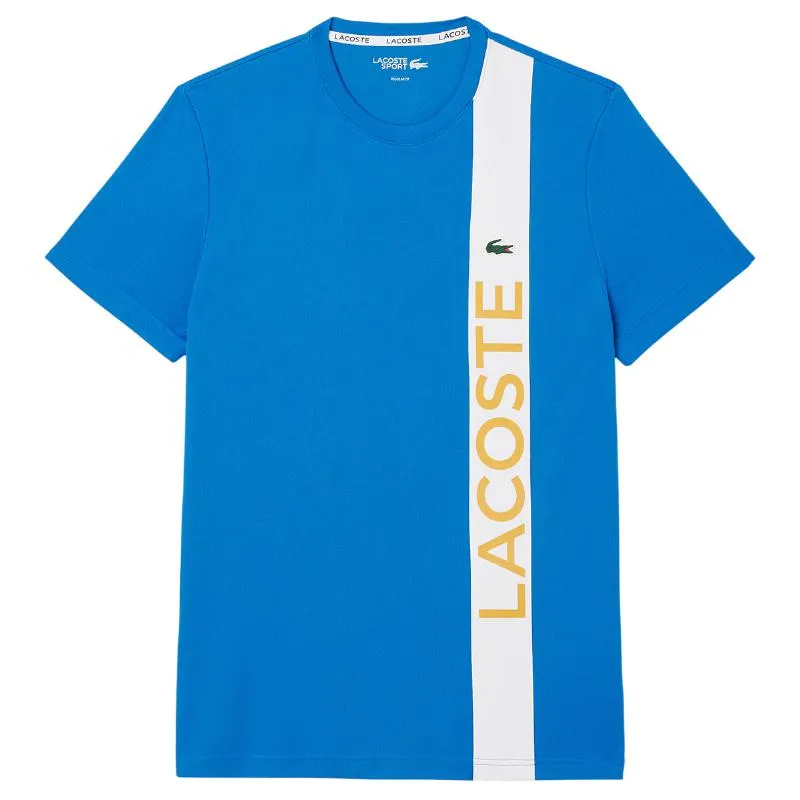 Lacoste Sport Ultra Dry Blue White T-Shirt