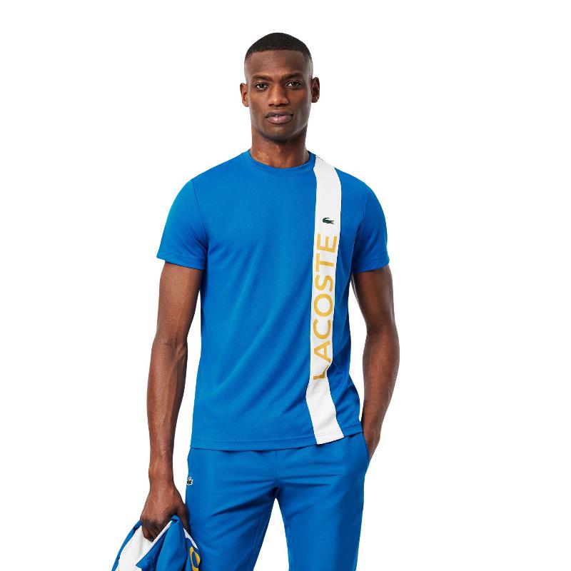 Lacoste Sport Ultra Dry Blue White T-Shirt