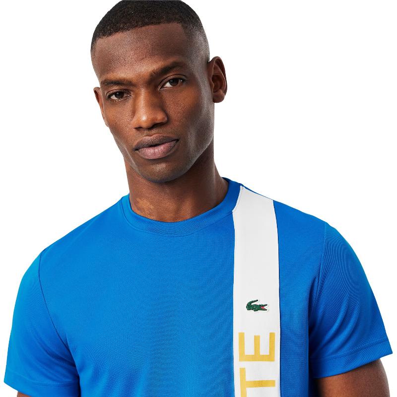 Lacoste Sport Ultra Dry Blue White T-Shirt