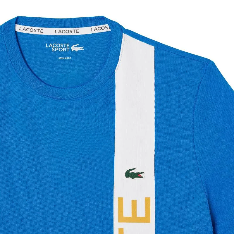 Lacoste Sport Ultra Dry Blu Bianco Maglietta