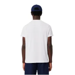 Lacoste Sport Ultra Dry White Navy Blue T-Shirt
