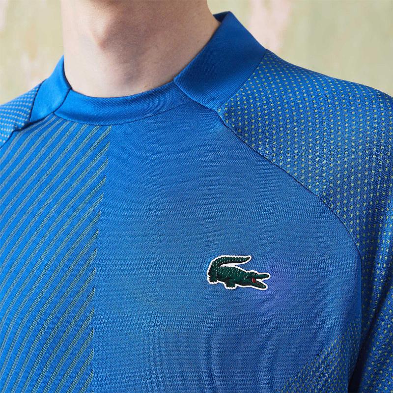 Camiseta Lacoste Team Tecnica Azul - Barata Oferta Outlet