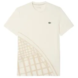 Lacoste Ultra Dry Off-White Tennis T-Shirt