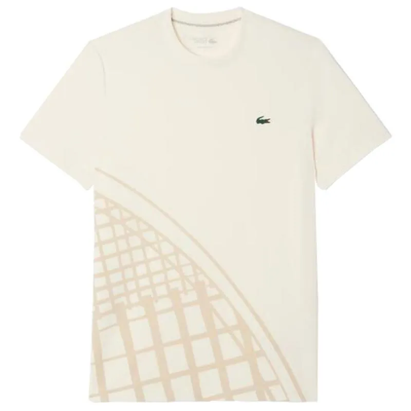 Lacoste Ultra Dry Off-White Tennis T-Shirt