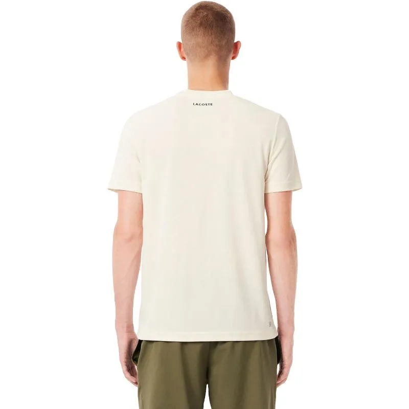 Lacoste Ultra Dry Off-White Tennis T-Shirt