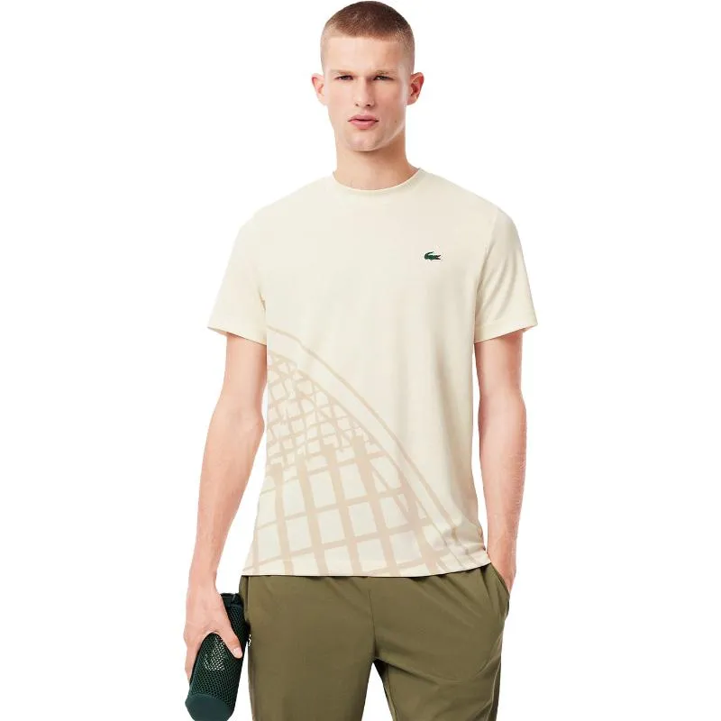 Lacoste Ultra Dry Off-White Tennis T-Shirt