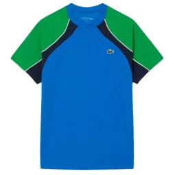 Lacoste Ultra Dry Navy Blue Green T-Shirt