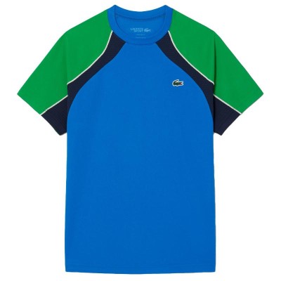 Lacoste Ultra Dry Navy Blue Green T-Shirt