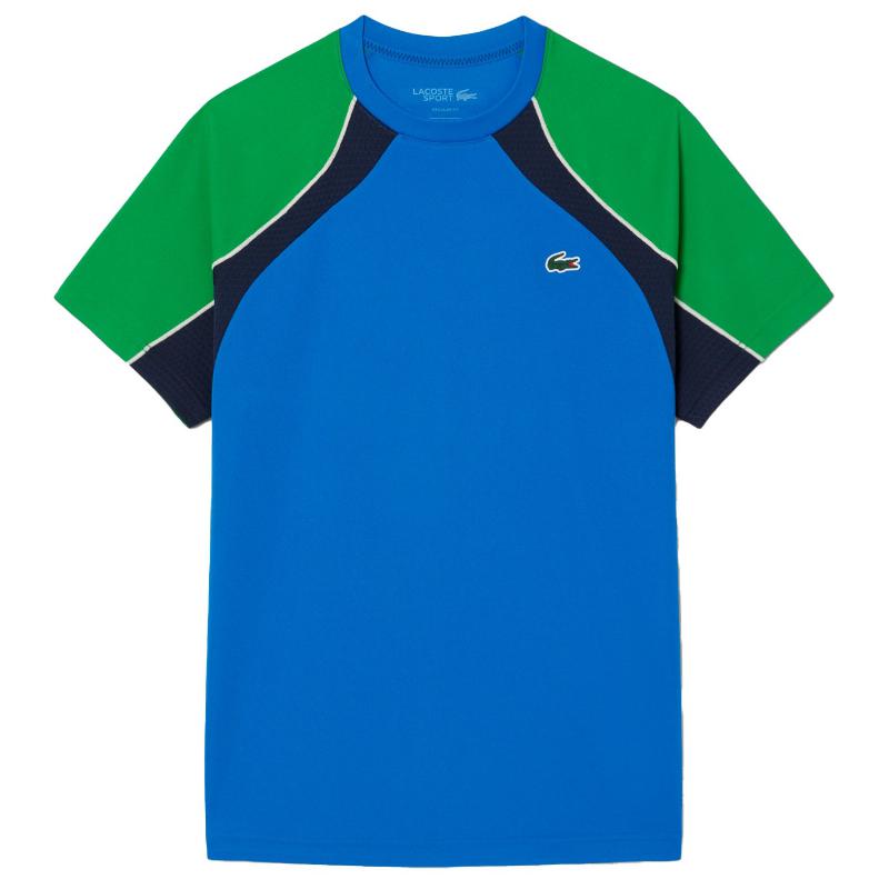 Lacoste Ultra Dry Navy Blue Green T-Shirt