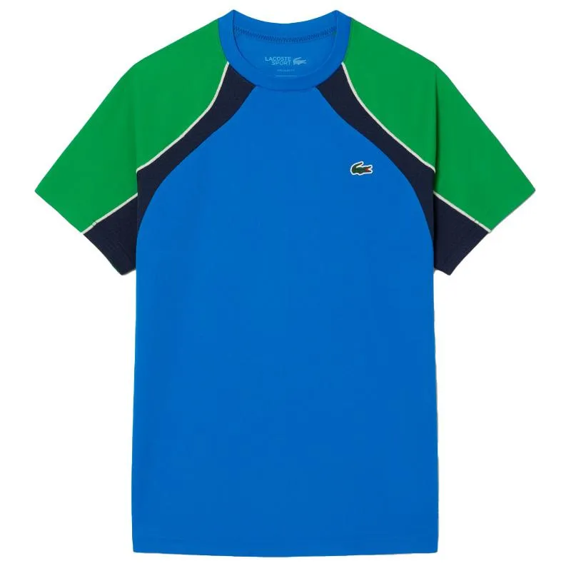 Lacoste Ultra Dry Navy Blue Green T-Shirt