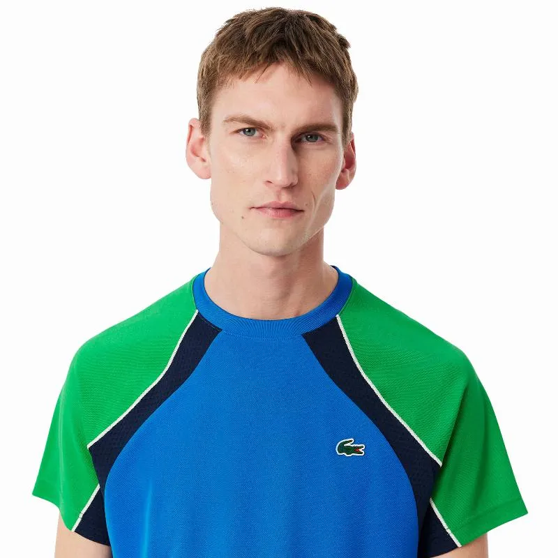 Lacoste Ultra Dry Navy Blue Green T-Shirt