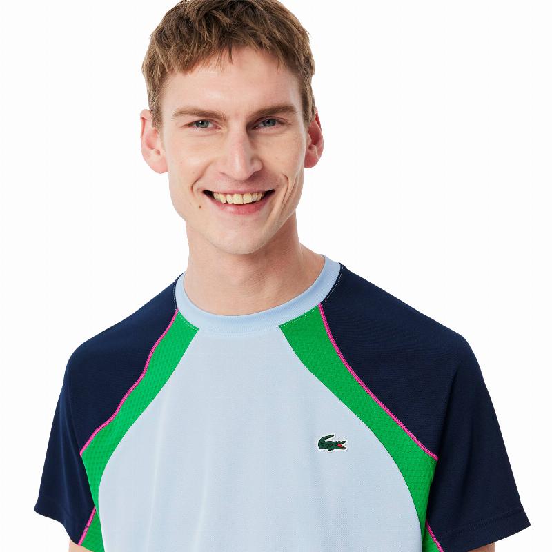 Camiseta Lacoste Ultra Dry Azul Verde