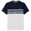 Lacoste Ultra Dry White Navy Blue T-Shirt