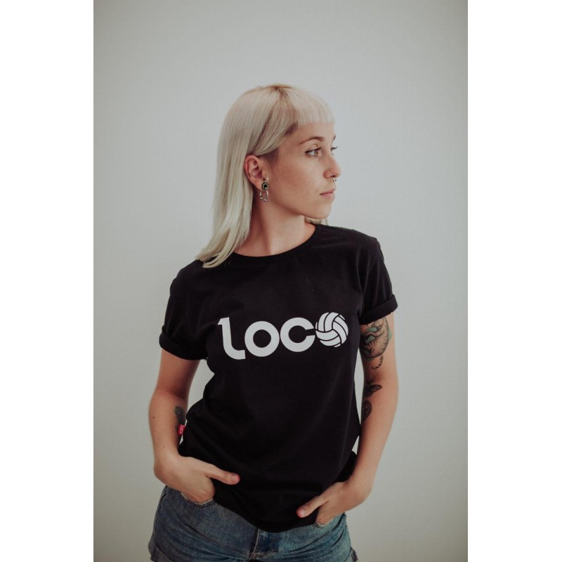 Camiseta Loco Esencia Negro Blanco - Barata Oferta Outlet
