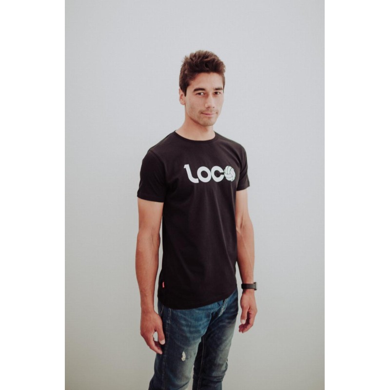 Camiseta Loco Esencia Negro Blanco - Barata Oferta Outlet