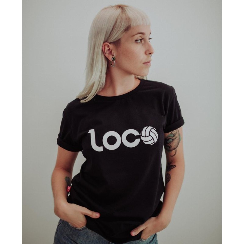 Camiseta Loco Esencia Negro Blanco - Barata Oferta Outlet