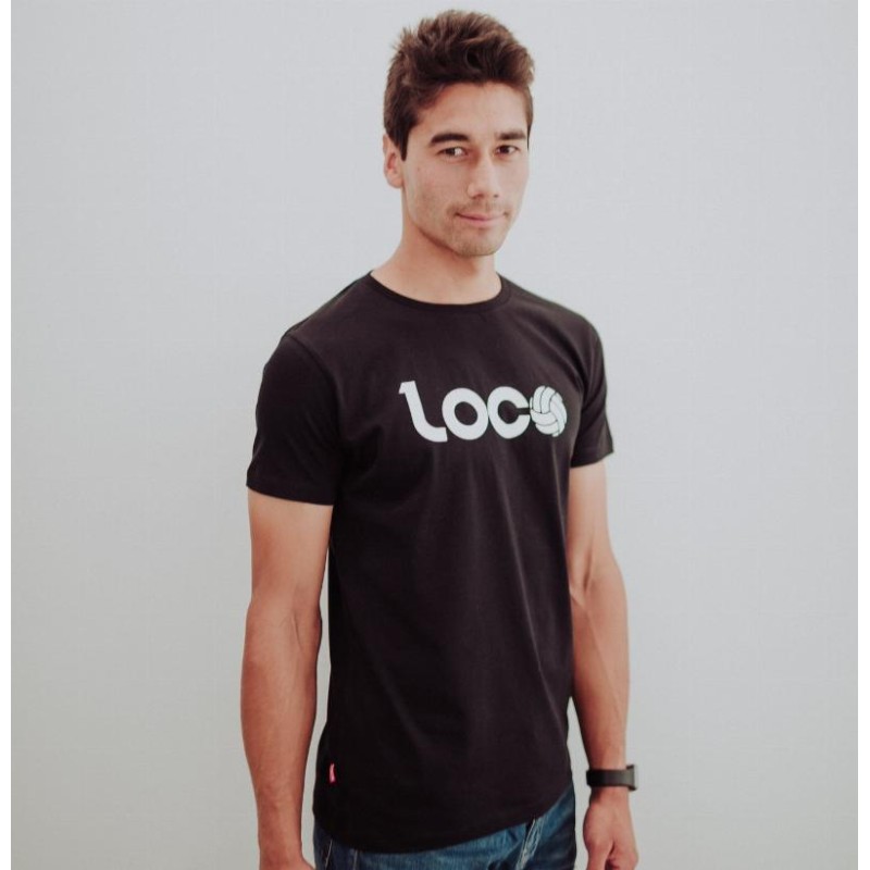 Camiseta Loco Esencia Negro Blanco - Barata Oferta Outlet