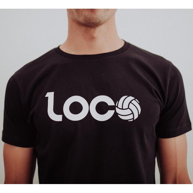 Camiseta Loco Esencia Negro Blanco - Barata Oferta Outlet