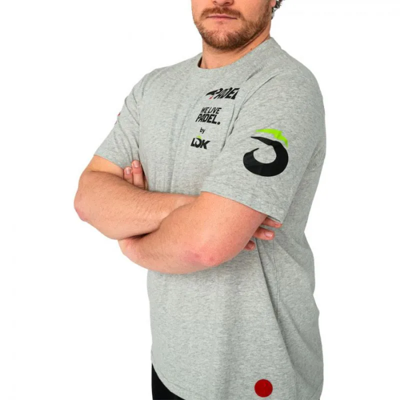 Lok A1 Padel Bridger Gray Melange T-Shirt