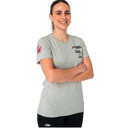 T-Shirt Femme Lok A1 Padel Bridger Gris Melange