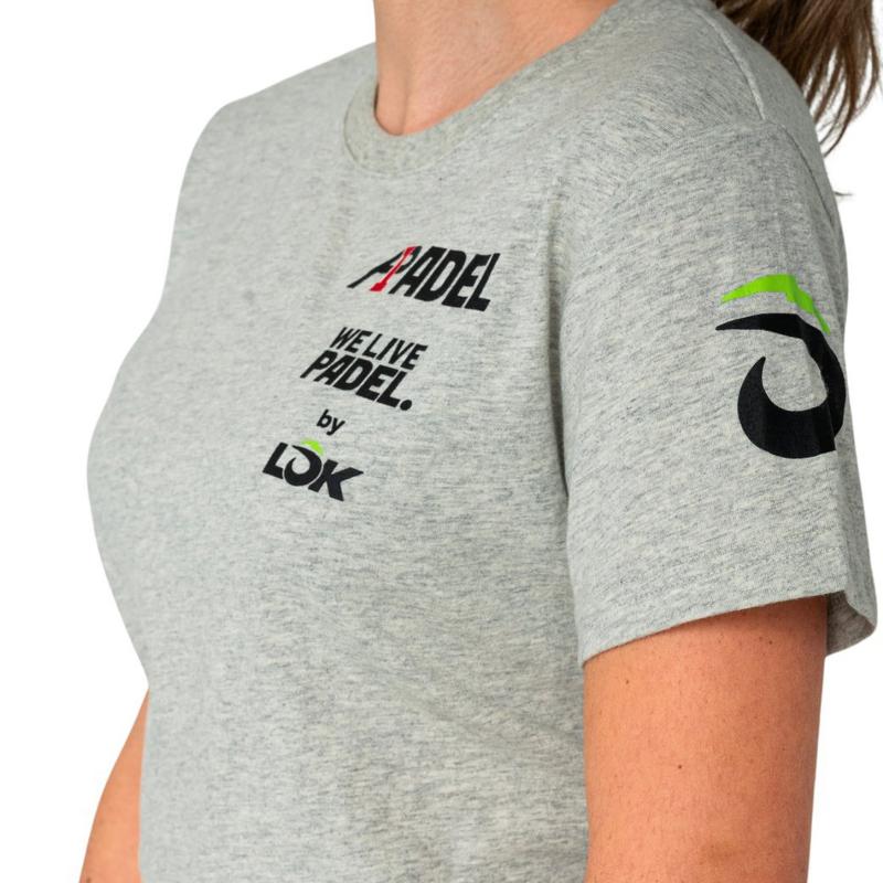 T-Shirt Femme Lok A1 Padel Bridger Gris Melange