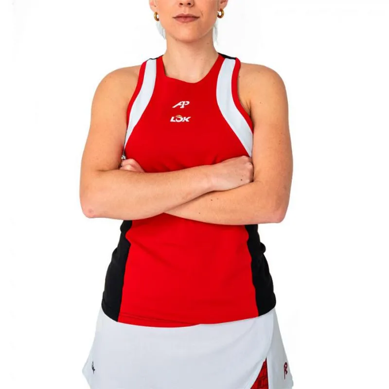 Lok A1 Padel Elk White Black Women's T-Shirt