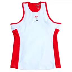 Lok A1 Padel Elk White Red Women's T-Shirt