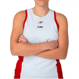 Lok A1 Padel Elk White Red Women's T-Shirt