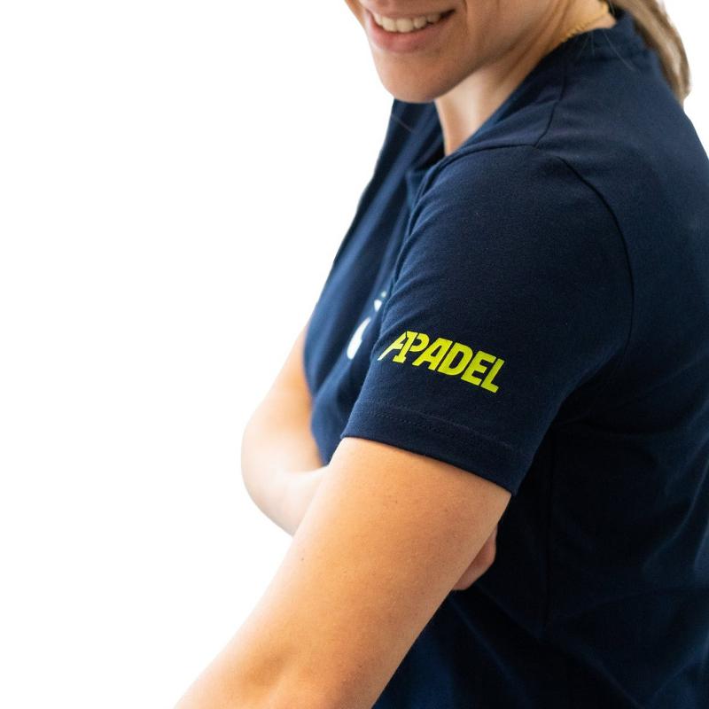 T-shirt femme Lok A1 Padel Glacier bleu marine