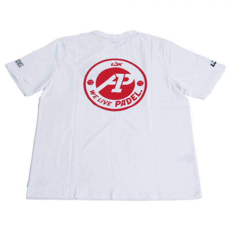 T-shirt femme Lok A1 Padel Glacier Blanc