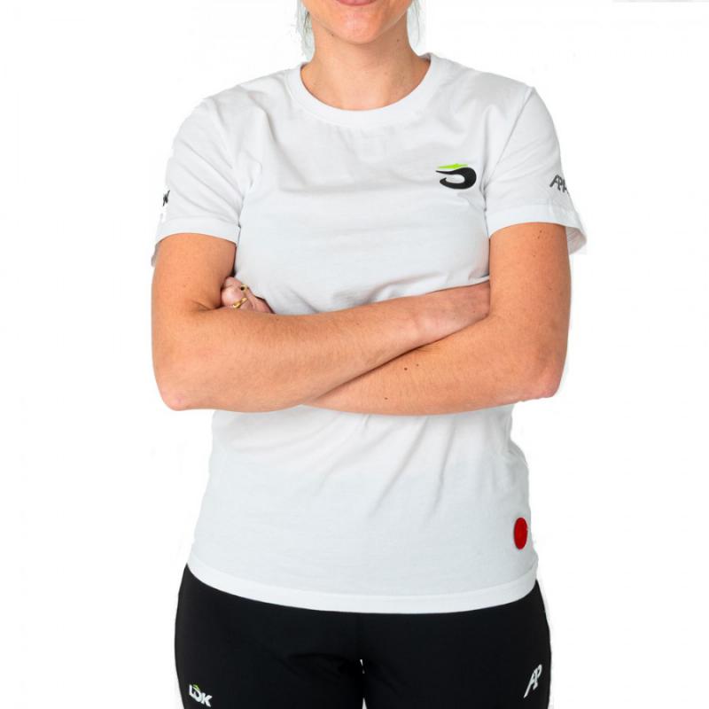 T-shirt femme Lok A1 Padel Glacier Blanc