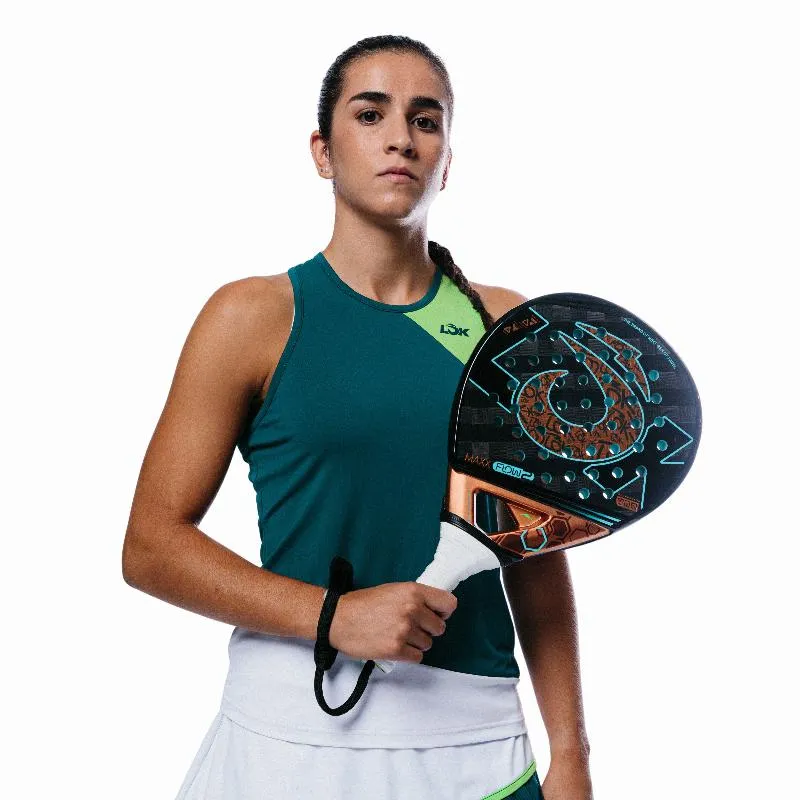 Camiseta Lok Gross Blanco Verde Mujer