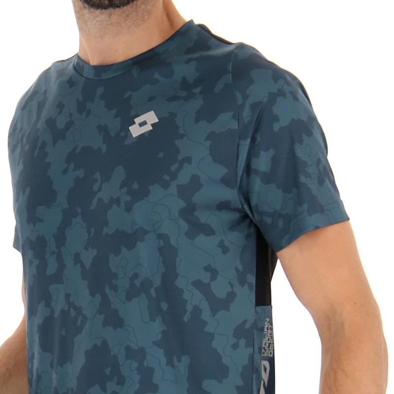 Camiseta Lotto Run Fit II Verde Oscuro - Barata Oferta Outlet